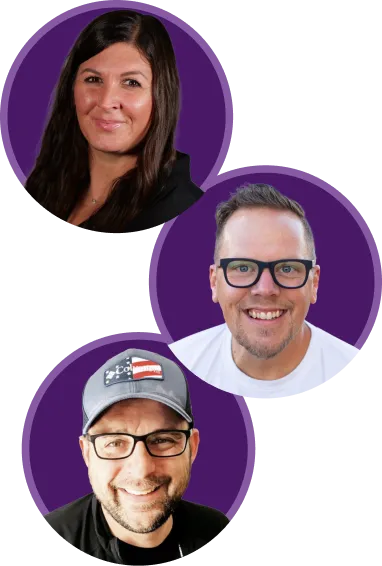 Top to bottom: Kristene, Jason, and Andy. Members of the GetReliefRx Coaching team.
