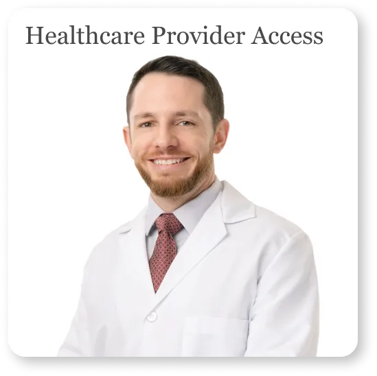 Image of one of our partnered healthcare providers over the title of Compounded Medications With Provider Oversight